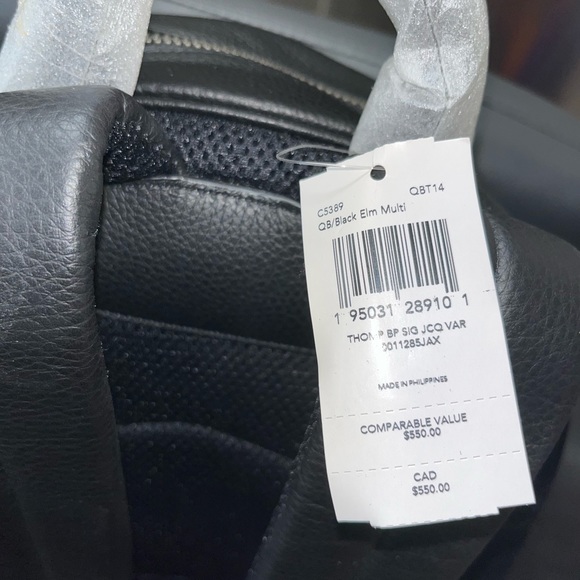 Coach Thompson Backpack In Signature Jacquard With Varsity Stripe - Picture 5 of 7